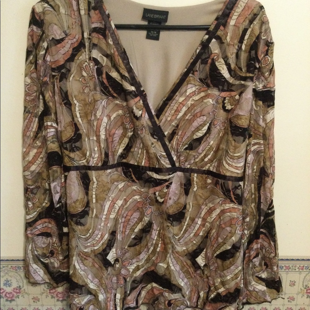 Lane Bryant patterned top